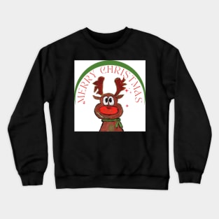 Merry deer red christmas Crewneck Sweatshirt